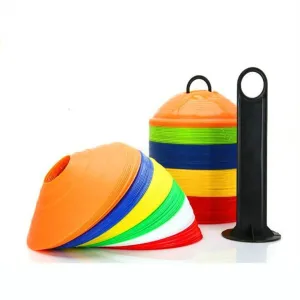 120 Pack Sports Training Discs Soft Markers Cones Soccer Rugby Fitness Exercise