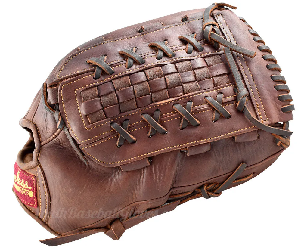 14" Basket Weave Web Shoeless Joe Outfielder's Baseball Glove - 1400BWR
