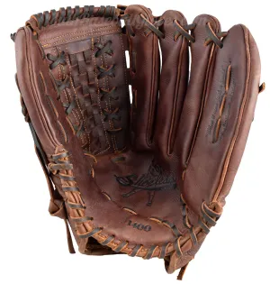 14" Basket Weave Web Shoeless Joe Outfielder's Baseball Glove - 1400BWR