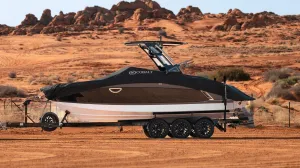 2014-2017 Cobalt A25 w/ Folding Arch (Dagger Style) Mooring Cover