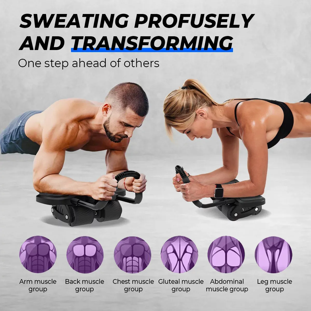 2025 New Ab Roller Wheel with Knee Mat & Timer