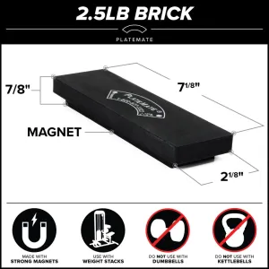 2.5 LB Brick Magnet Weights