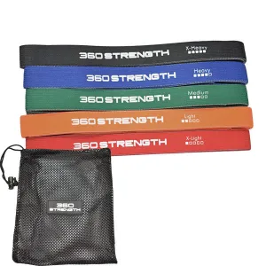360 Strength Fabric Power Band Set of 5