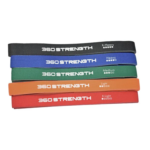 360 Strength Fabric Power Band Set of 5
