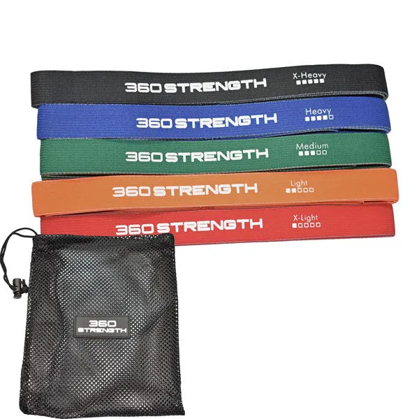 360 Strength Fabric Power Band Set of 5