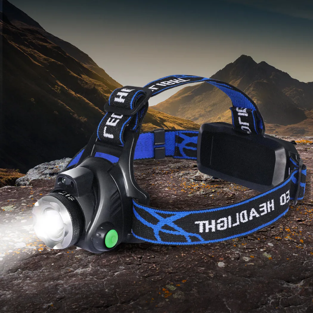 3x 500LM LED Headlamp Headlight Flashlight