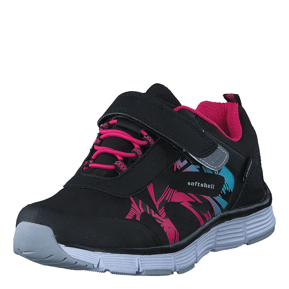 435-0113 Waterproof Softshell Black/Fuchsia