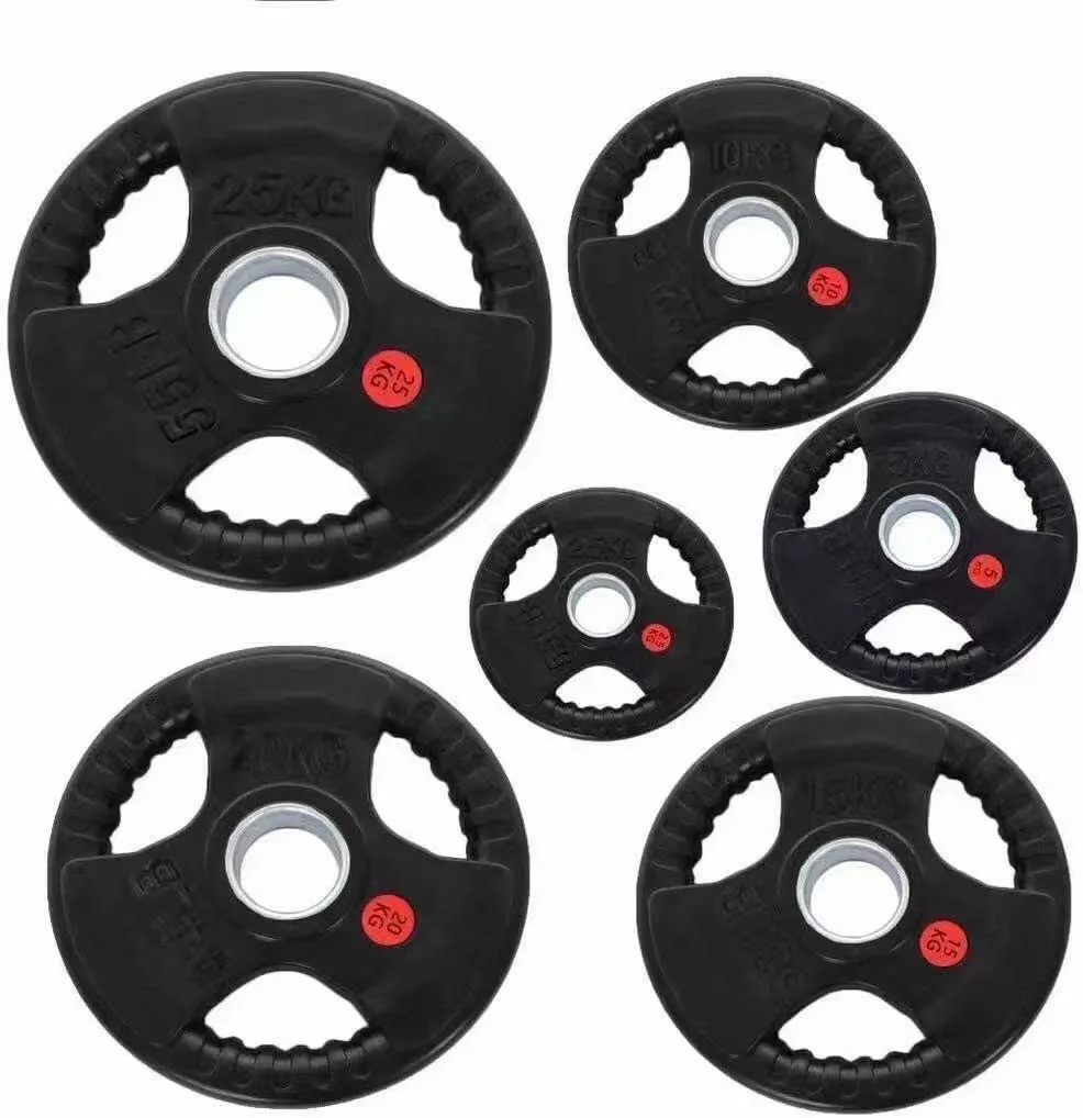 50kgs Package: 20kg Olympic Barbell 2.2m long   30kg Olympic Rubber Weight Plates   Spring Collars