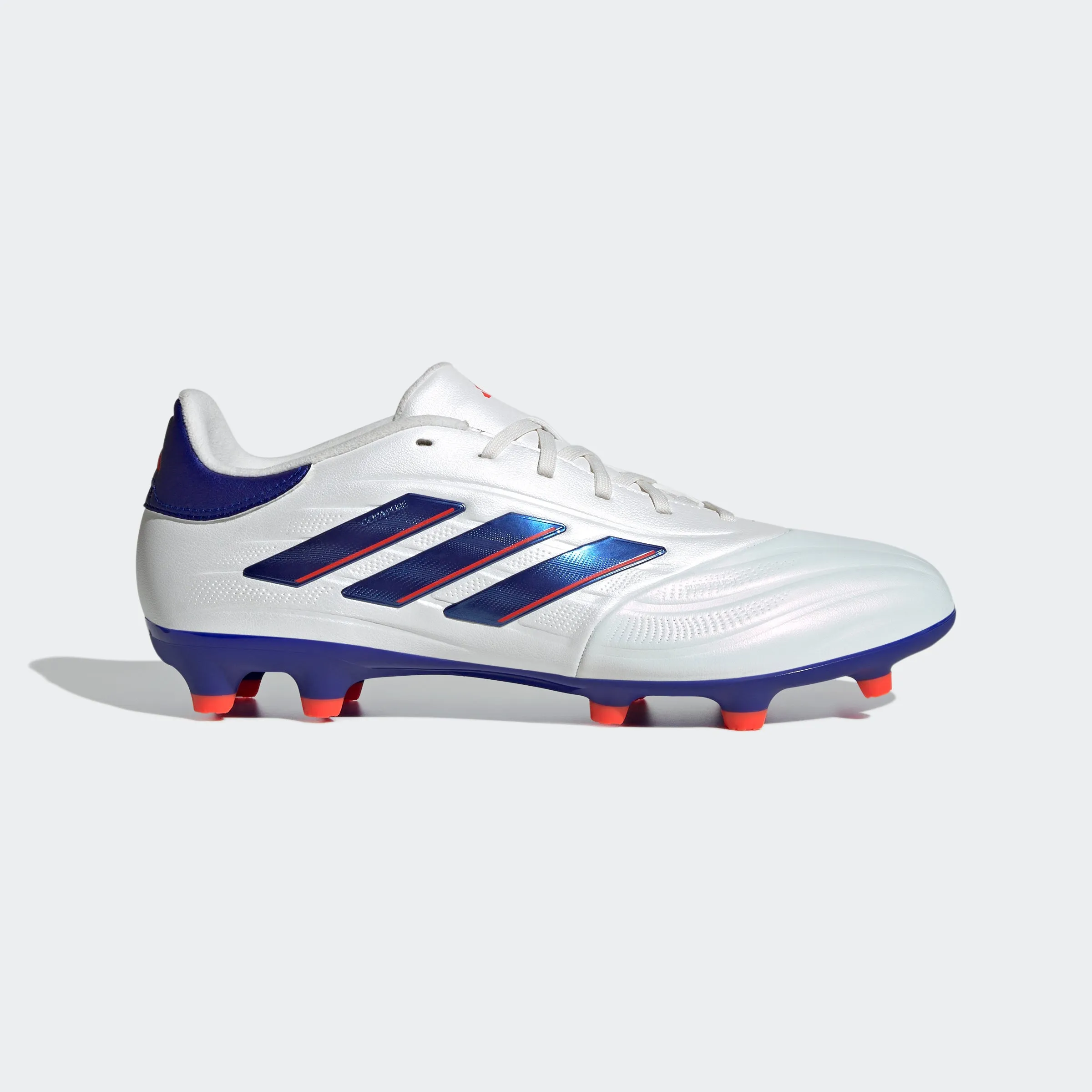 adidas Copa Pure 2 League Firm Ground Boots | Cloud White-Lucid Blue-Solar Red | Men's