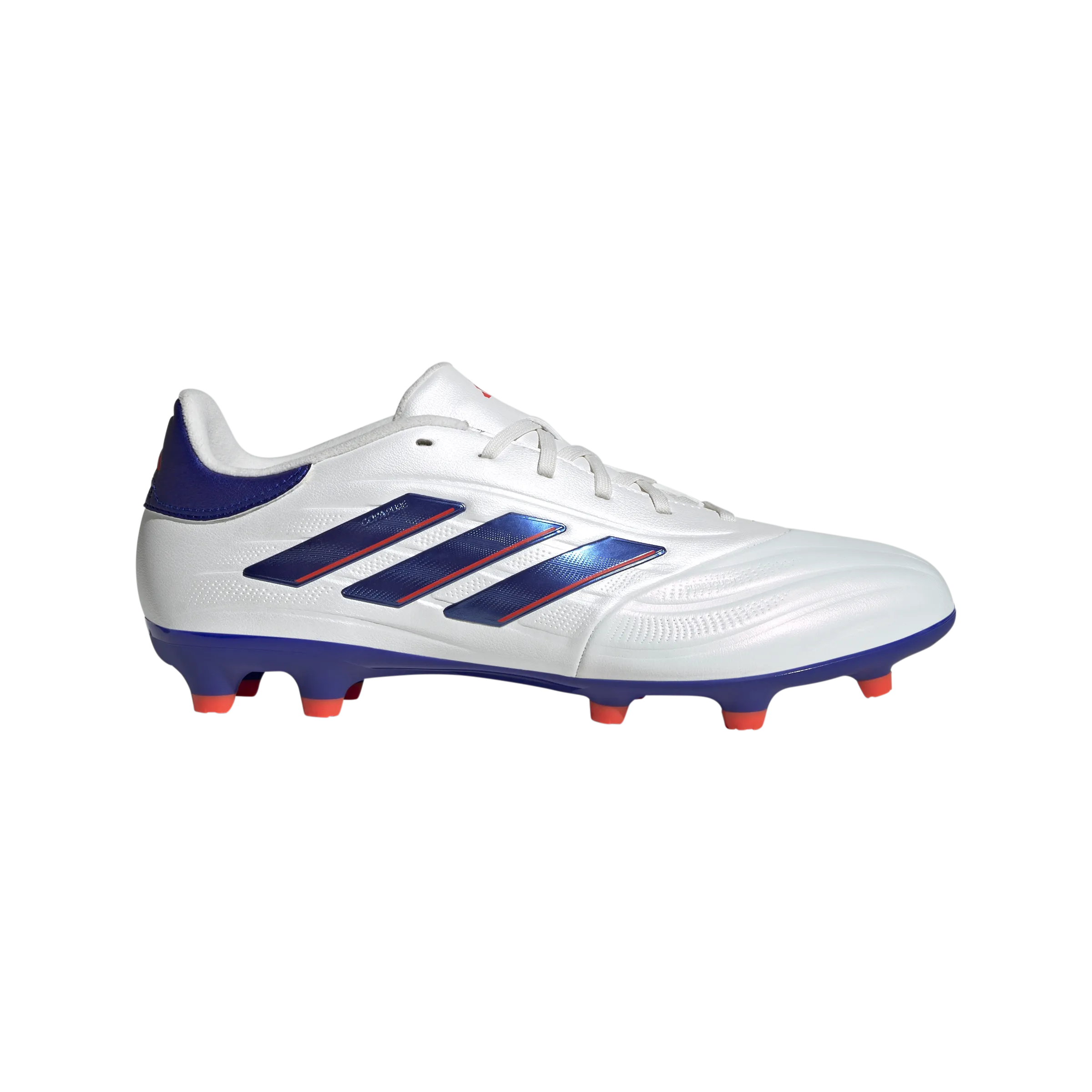 adidas Copa Pure 2 League Firm Ground Boots | Cloud White-Lucid Blue-Solar Red | Men's