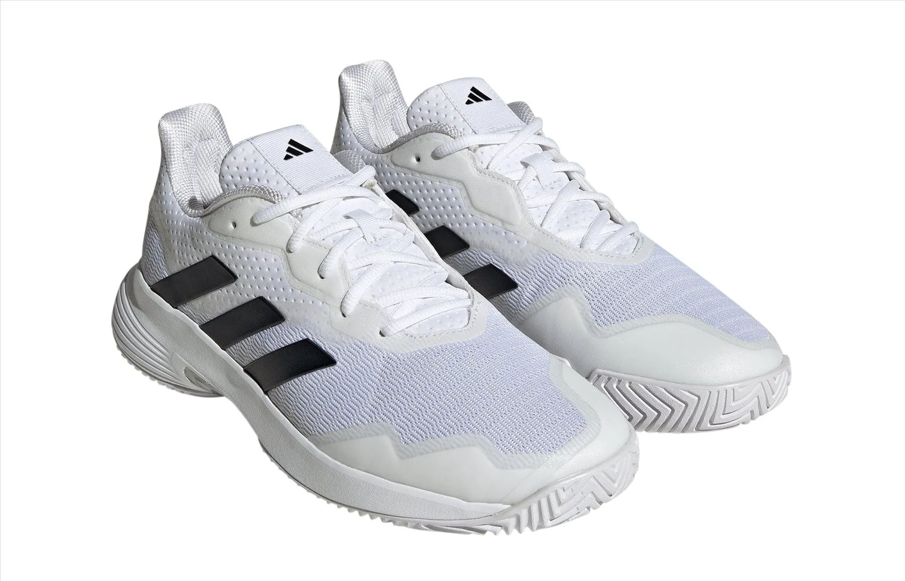 adidas CourtJam Control Mens Tennis Shoes - Cloud White / Core Black / Matte Silver