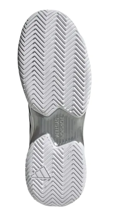 adidas CourtJam Control Mens Tennis Shoes - Cloud White / Core Black / Matte Silver