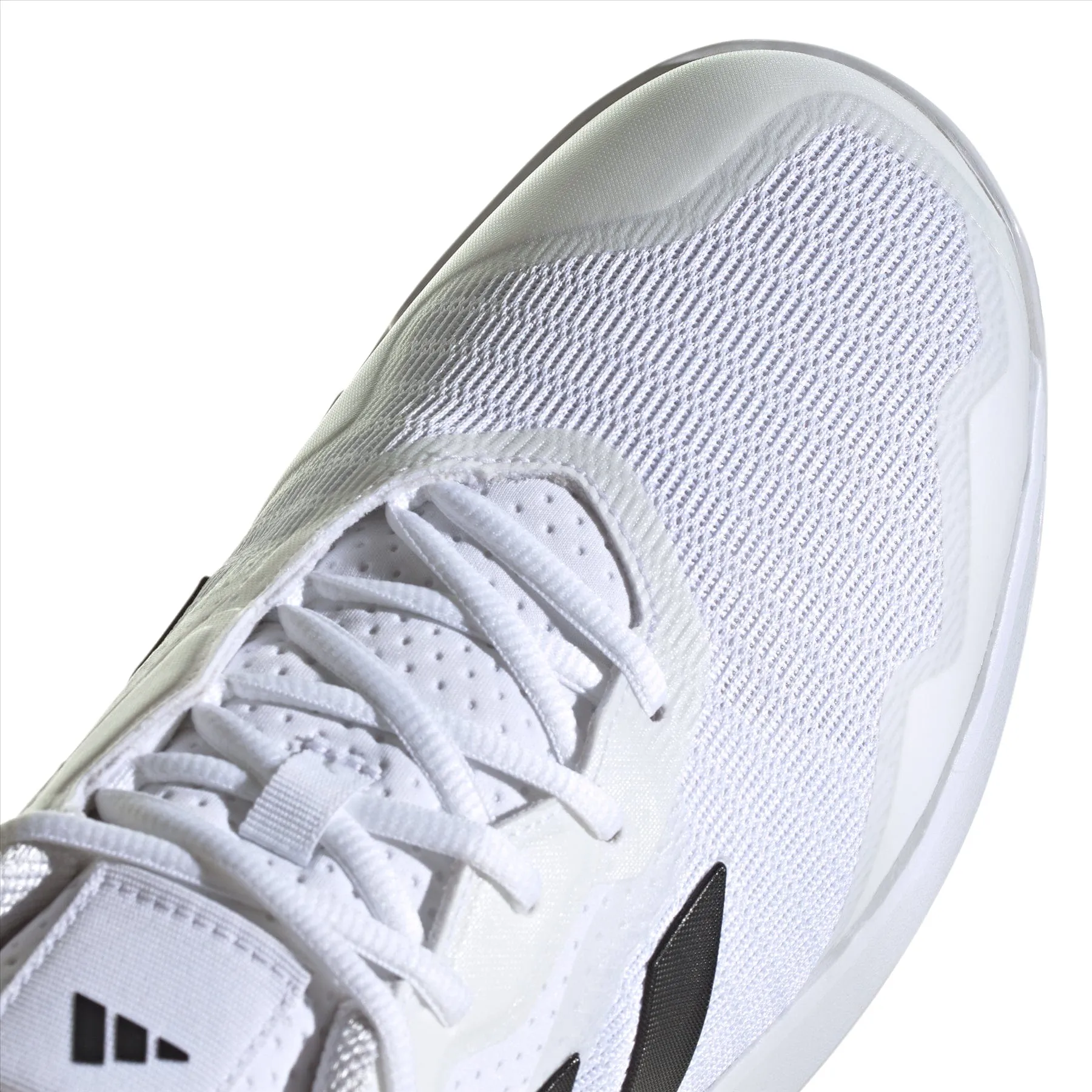adidas CourtJam Control Mens Tennis Shoes - Cloud White / Core Black / Matte Silver