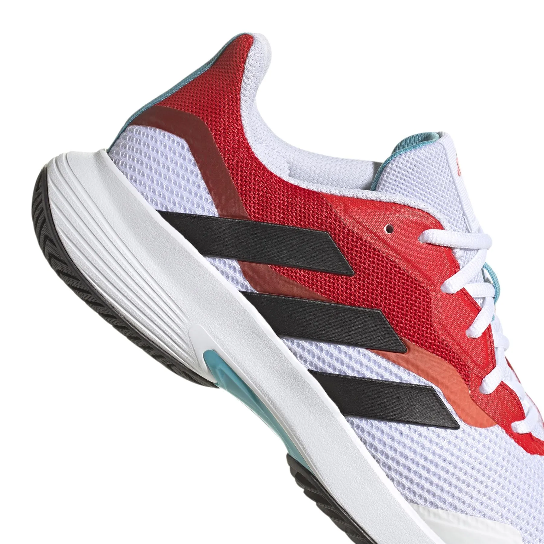 adidas CourtJam Control Mens Tennis Shoes - White / Red