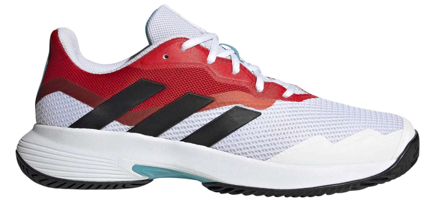 adidas CourtJam Control Mens Tennis Shoes - White / Red