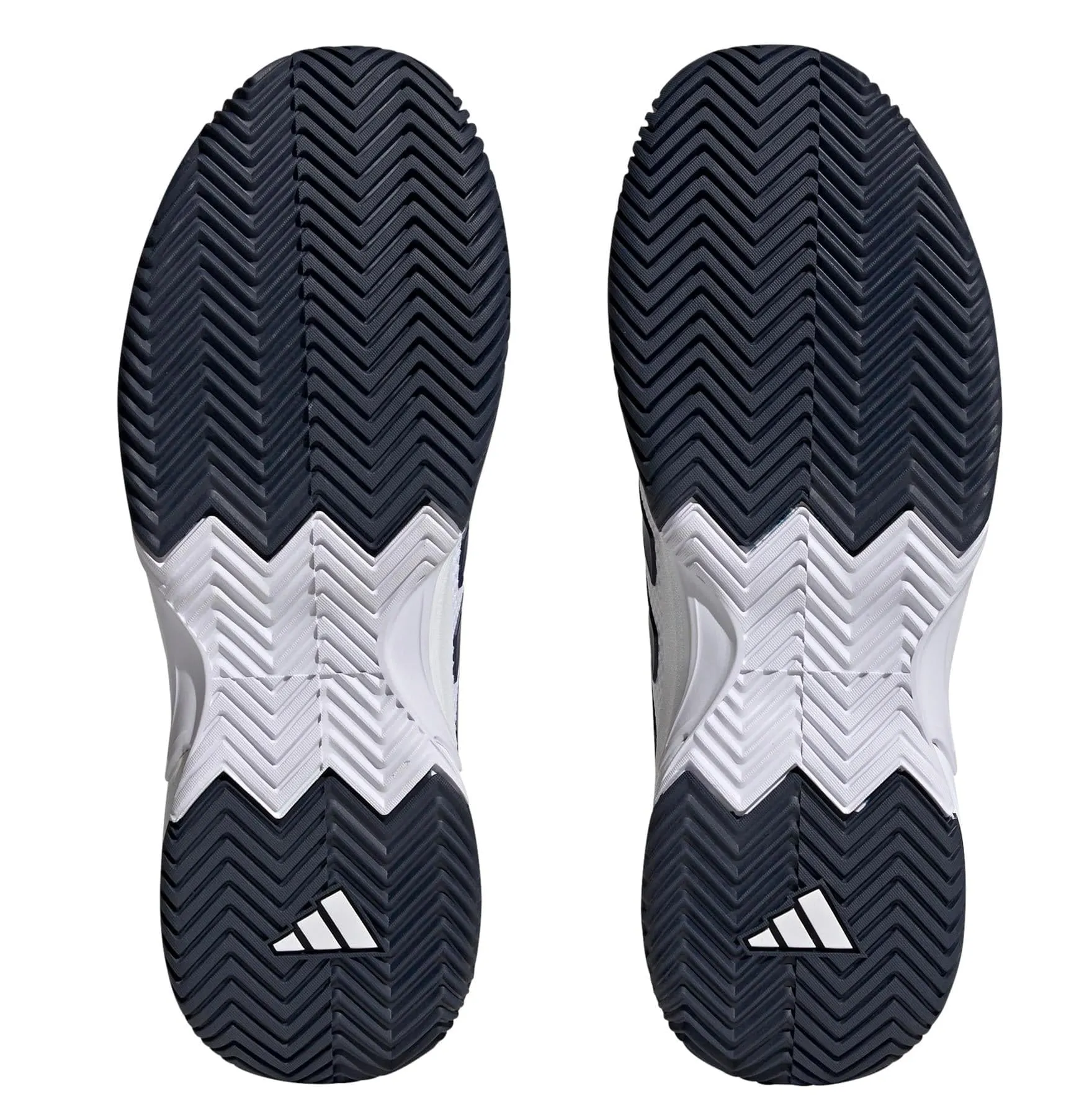 adidas GameCourt 2.0 Mens Tennis Shoes - Cloud White / Navy Blue