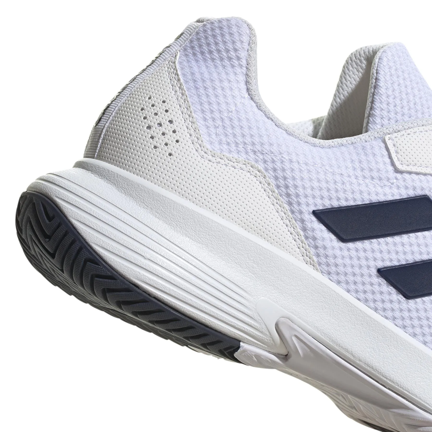 adidas GameCourt 2.0 Mens Tennis Shoes - Cloud White / Navy Blue