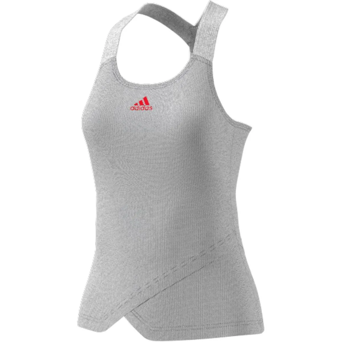 adidas Women's AeroReady Primeblue Y-Tank Top (Grey)