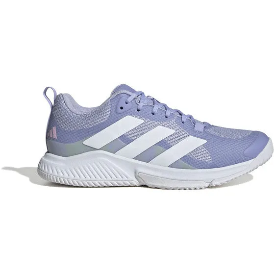 Adidas Women's Court Team Bounce 2.0 Shoe Violet/White