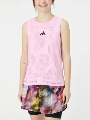 Adidas Women's Melbourne Match Tennis Tank - Pink - 2023 NEW ARRIVAL