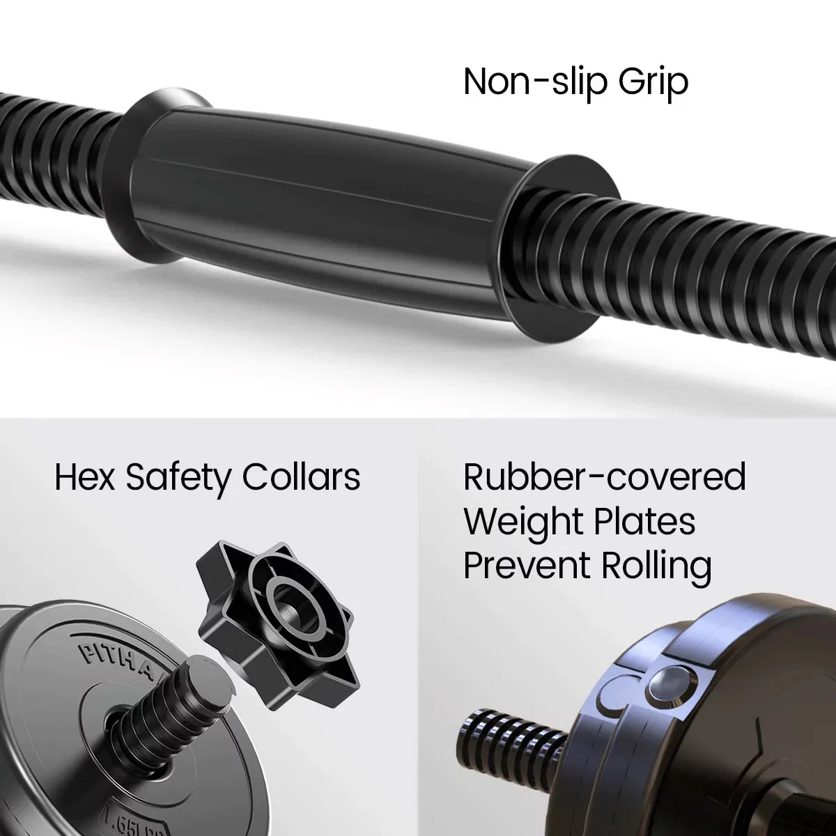 Adjustable Dumbbell Set Total Weight 45LBS