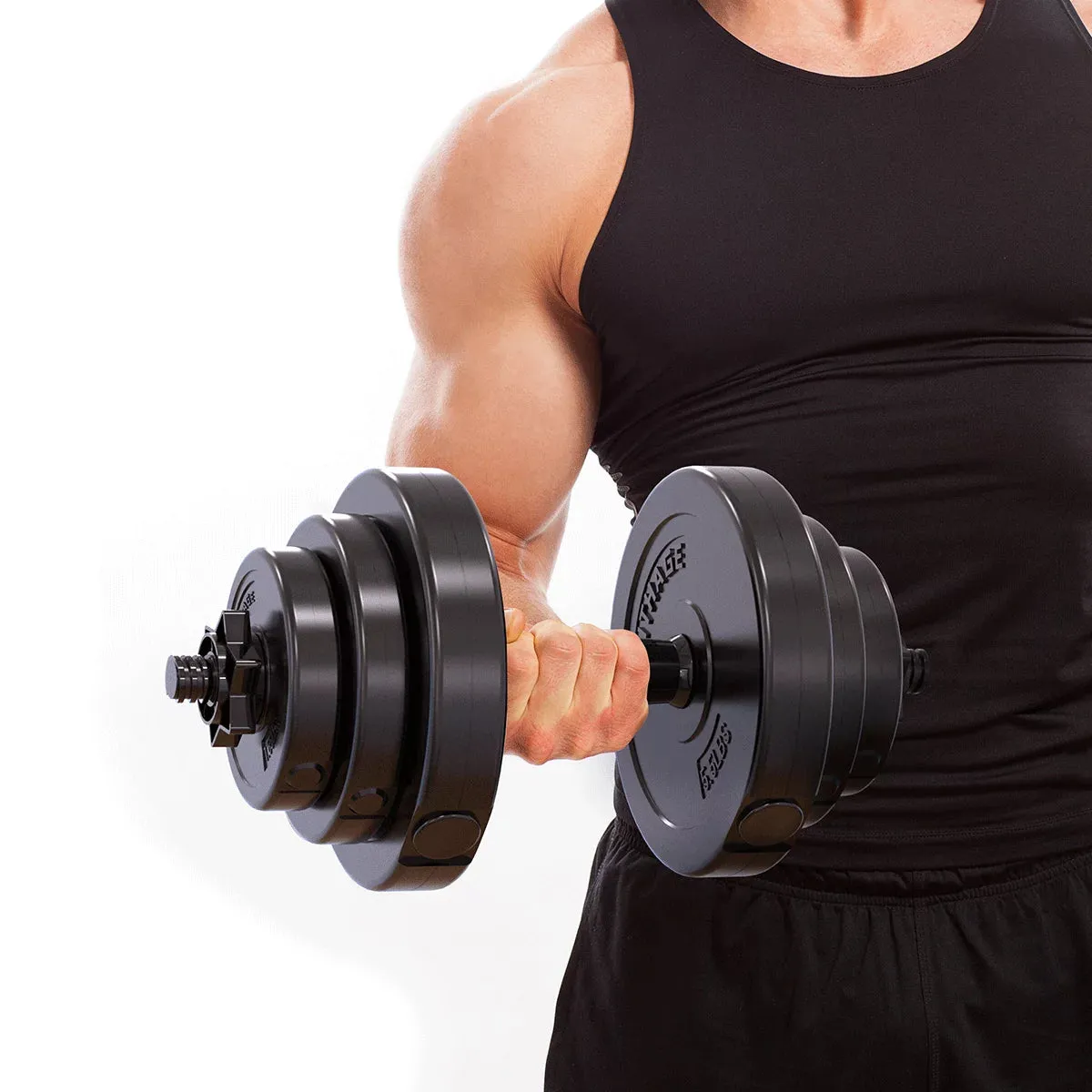 Adjustable Dumbbell Set Total Weight 45LBS