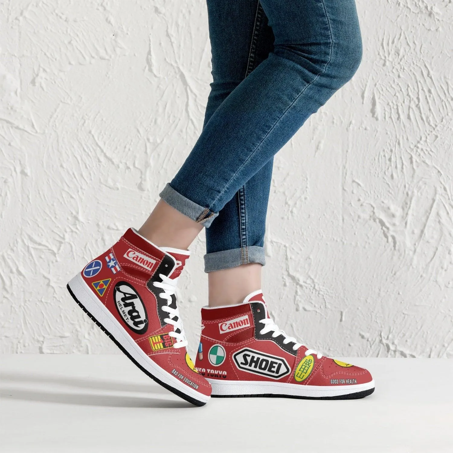 Akira Kaneda Bike Decals Mid 1 Basketball Shoes
