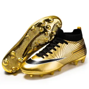 ALIUPS Professional Unisex Soccer Shoes Long Spikes TF Ankle Football Boots Outdoor Grass Cleats Football Shoes Eu size 30-45