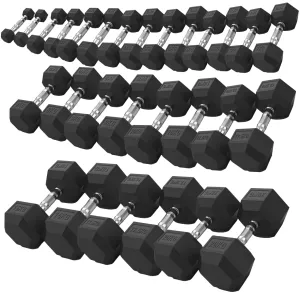 ARROW® 1-20kg Rubber Hex Dumbbell Package (14 Pair) PRE-ORDER (Estimated February)