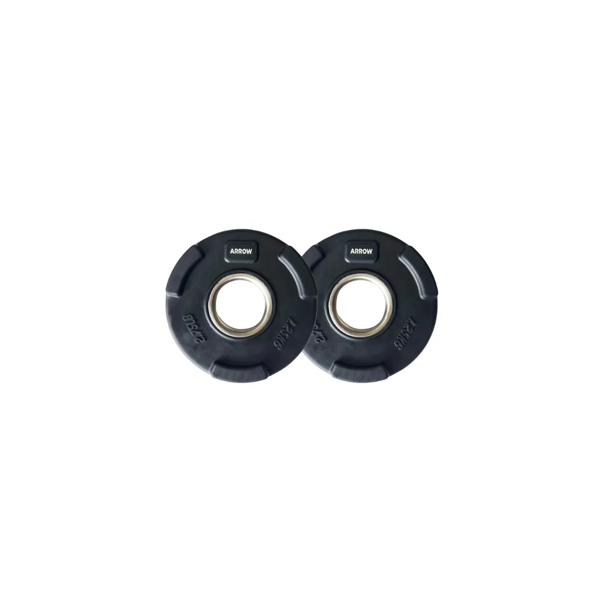 ARROW® 1.25kg Olympic Rubber Coated Weight Plate - PAIR