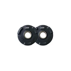 ARROW® 2.5kg Olympic Rubber Coated Weight Plate - PAIR
