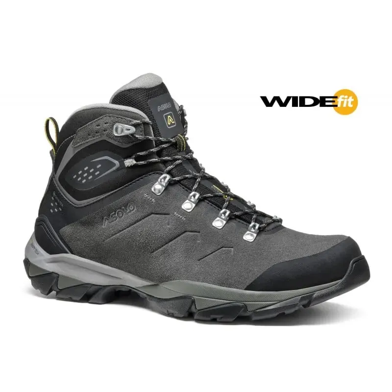 Asolo Acadia Mid Leather GTX Wide Fit Hiking Boots - Graphite/Black
