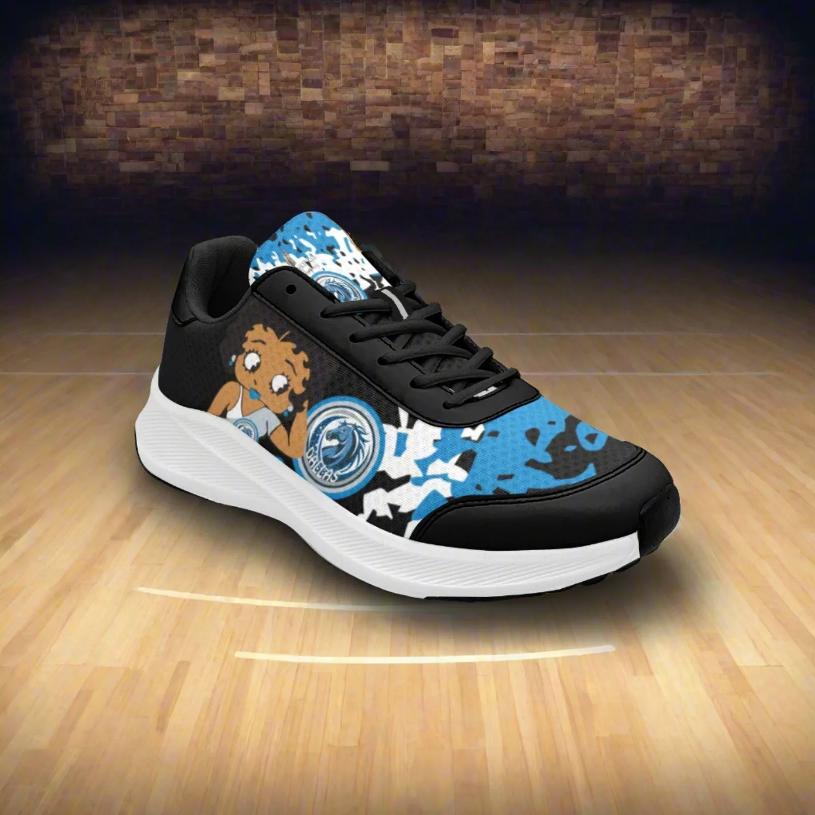 Betty Boop Dallas BasketBall Women's Mudguard Running Shoes