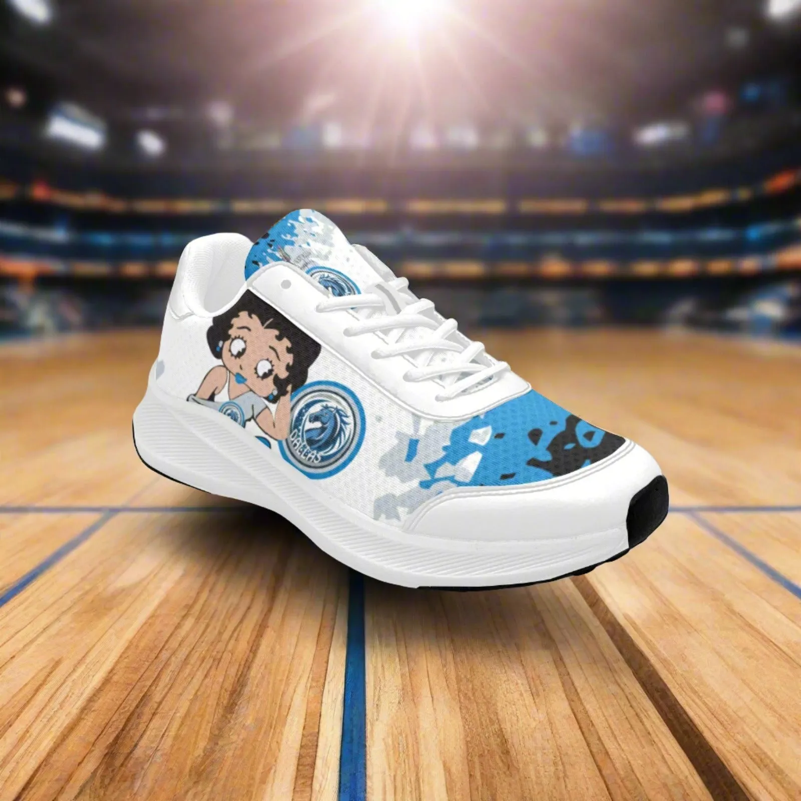 Betty Boop Dallas BasketBall Women's Mudguard Running Shoes