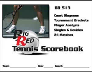 Big Red Tennis Scorebook