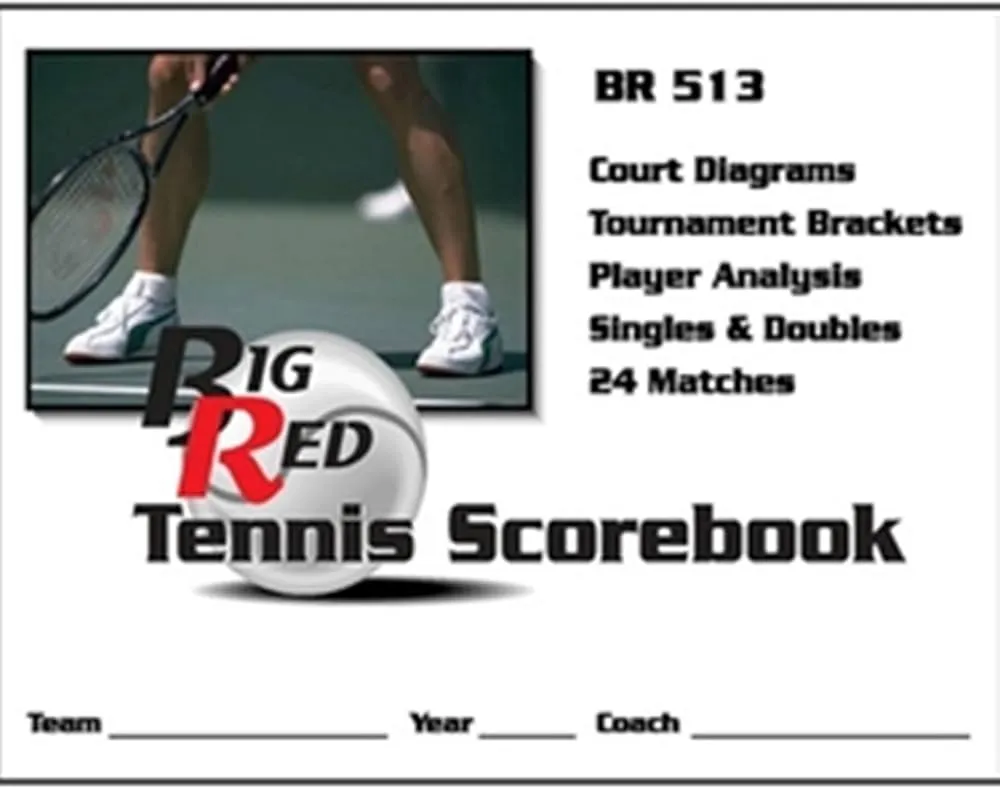 Big Red Tennis Scorebook