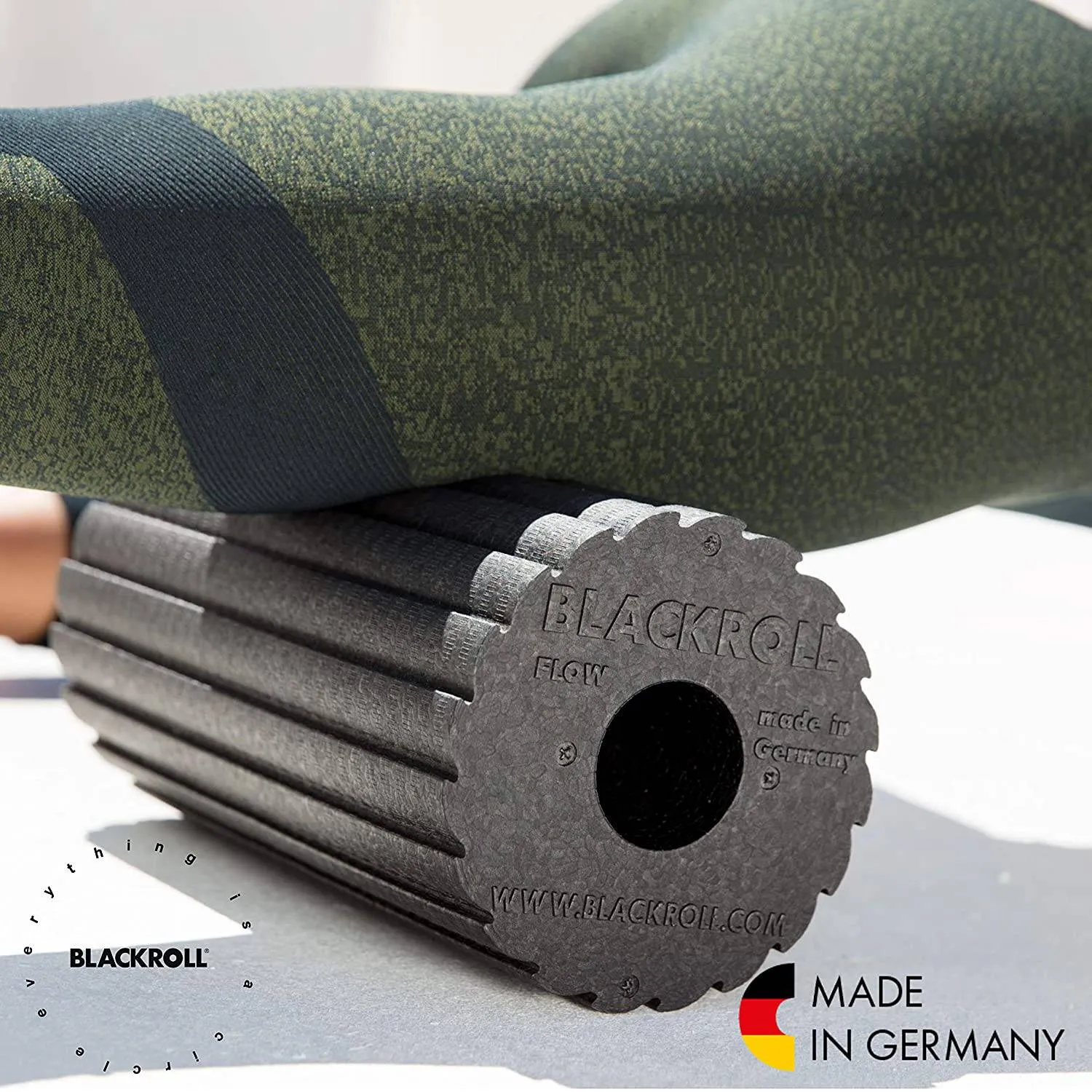 BLACKROLL, Flow Standard Foam Roller, Ideal For Myofascial Trigger Point Release And Back Massage, For Yoga, Home Gym Workouts And Muscle Recovery, Versatile Foam Roller For Exercise
