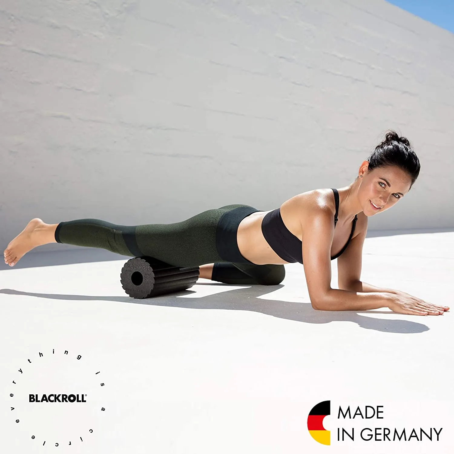 BLACKROLL, Flow Standard Foam Roller, Ideal For Myofascial Trigger Point Release And Back Massage, For Yoga, Home Gym Workouts And Muscle Recovery, Versatile Foam Roller For Exercise