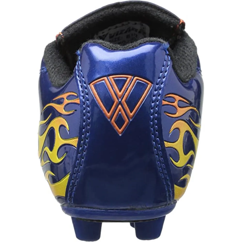 Blaze Firm Ground Soccer Cleats - Blue/Orange