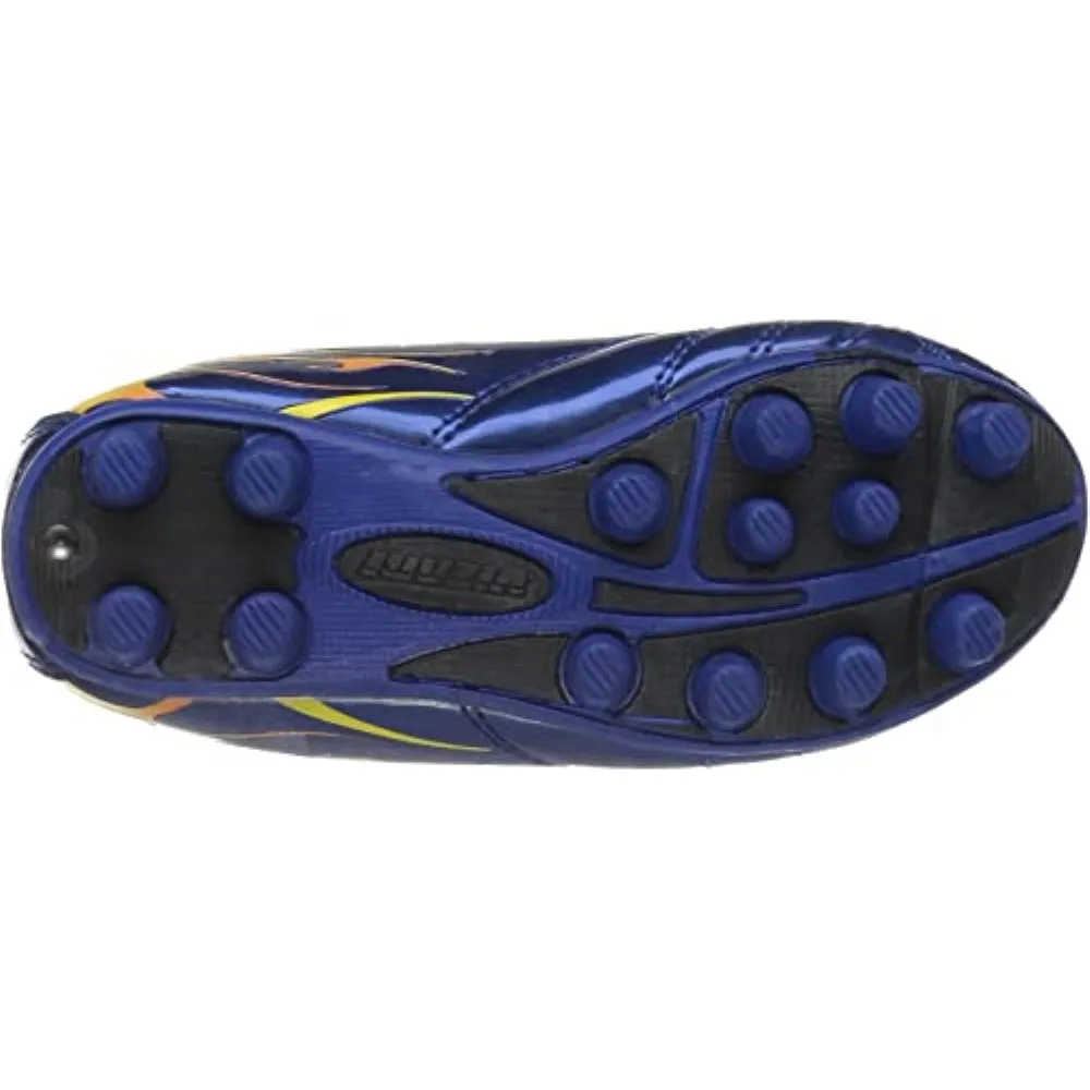Blaze Firm Ground Soccer Cleats - Blue/Orange
