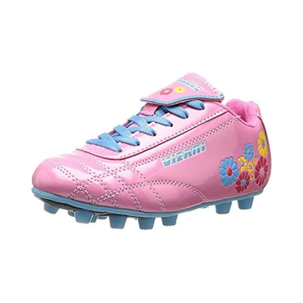 Blossom Firm Ground Soccer Shoes-Pink/Blue