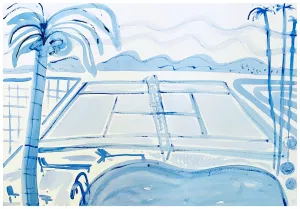Blue Pool Tennis Court - 30 x 40