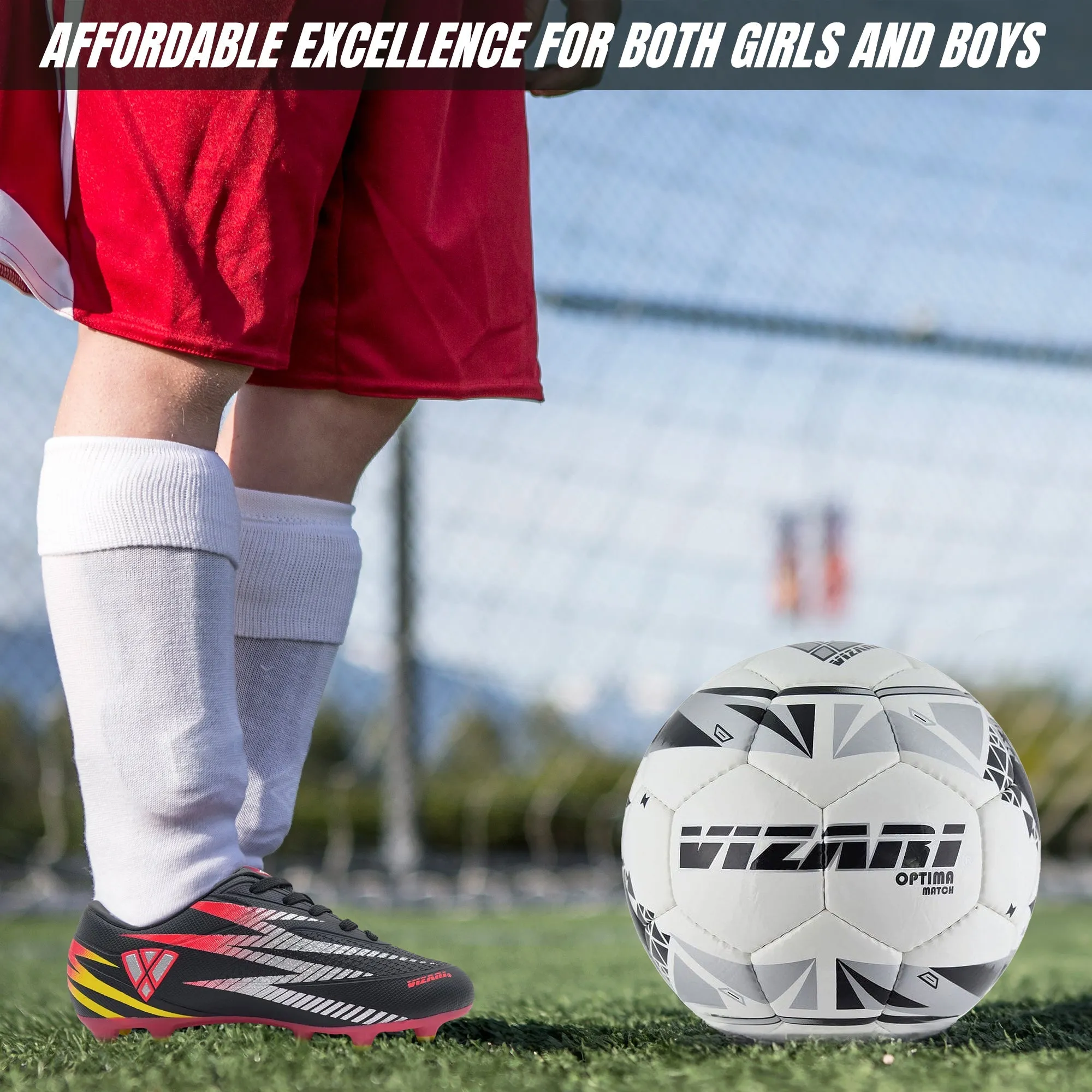 Bodega Junior Firm Ground Soccer Cleats - Black