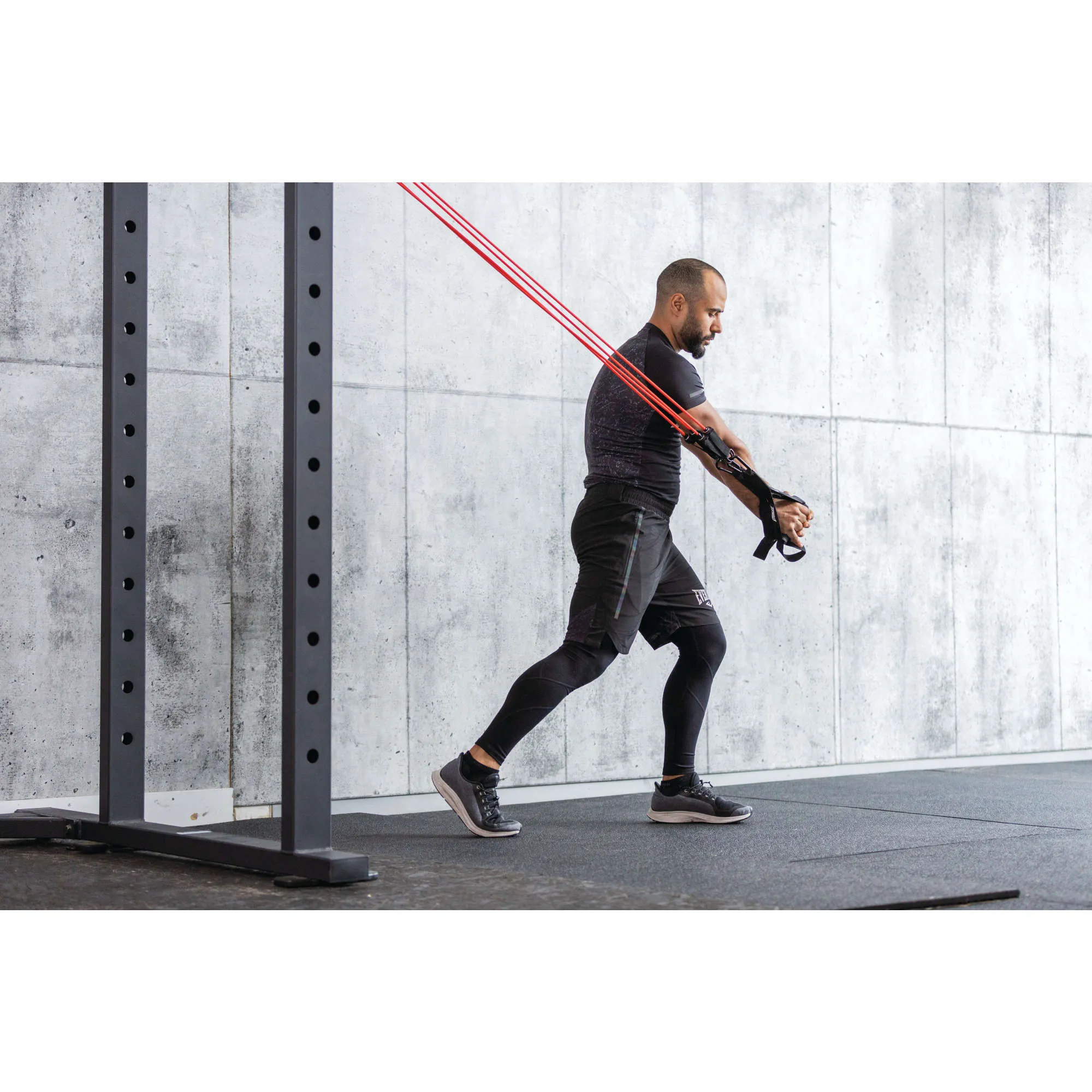 Body Weight Suspension Trainer With 4 - 8LB Resistance Tubings