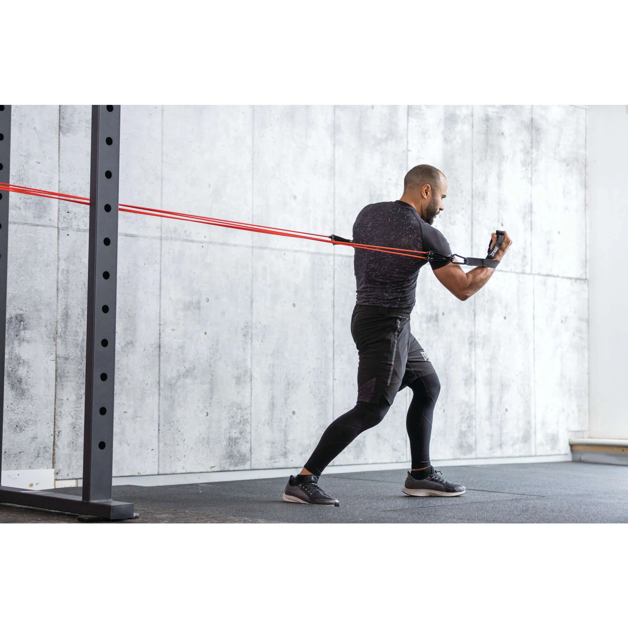 Body Weight Suspension Trainer With 4 - 8LB Resistance Tubings