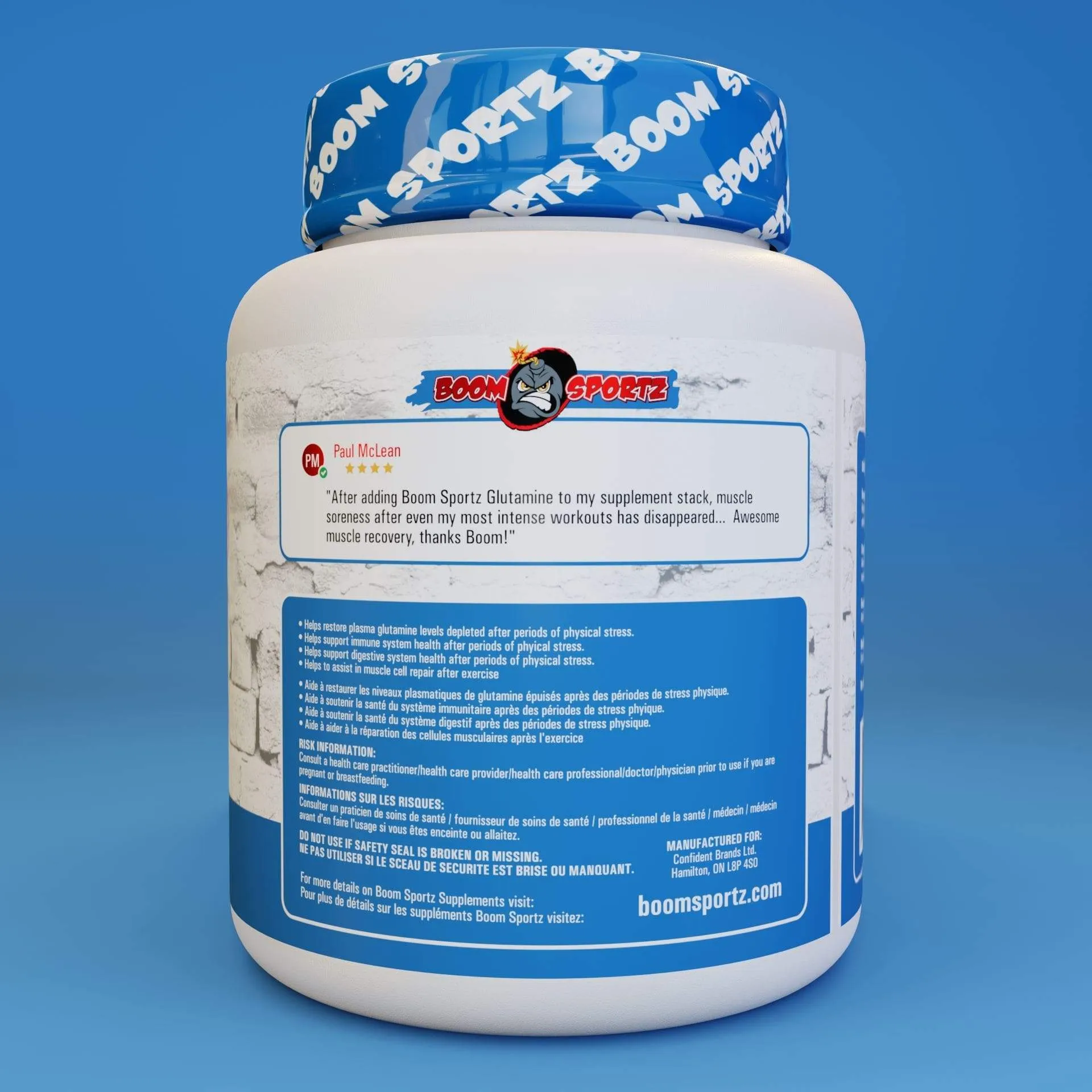 BOOM SPORTZ - Glutamine (1100g)