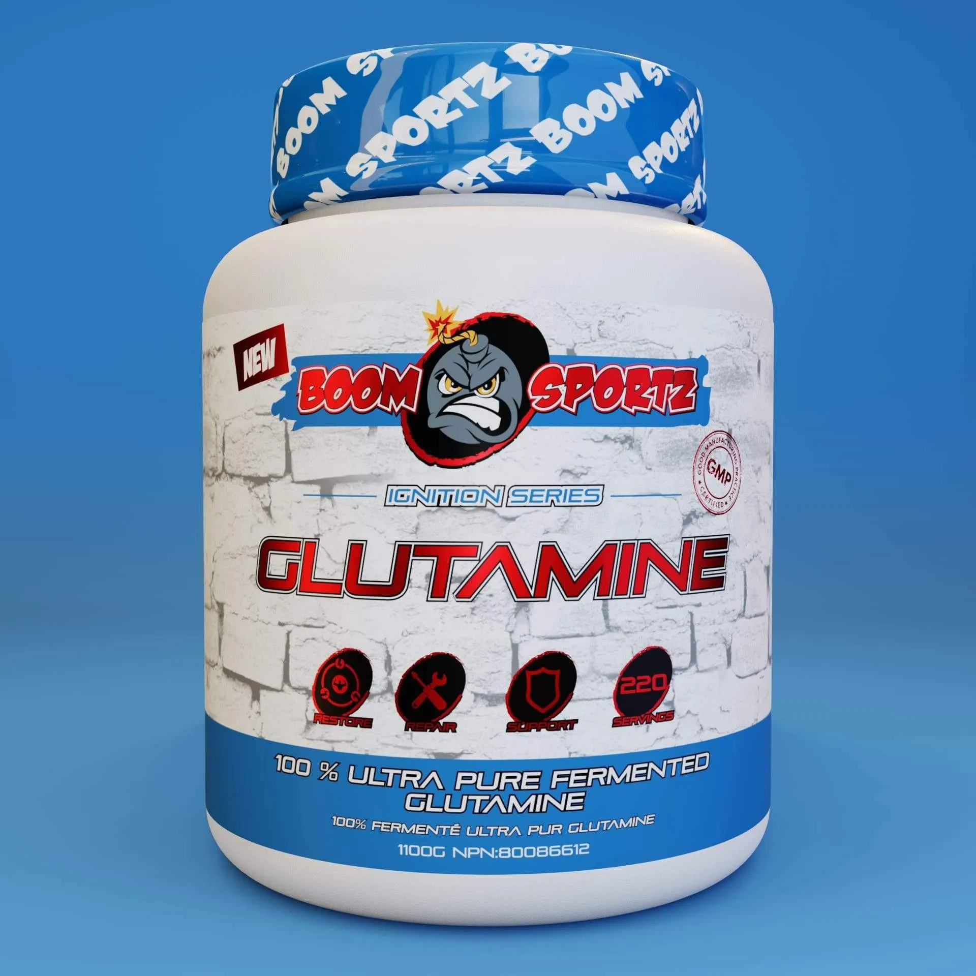 BOOM SPORTZ - Glutamine (1100g)