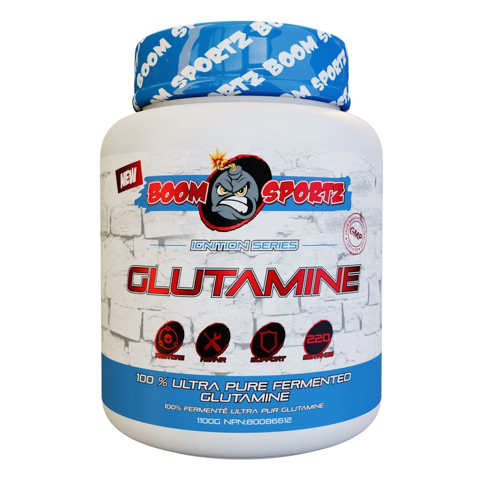 BOOM SPORTZ - Glutamine (1100g)