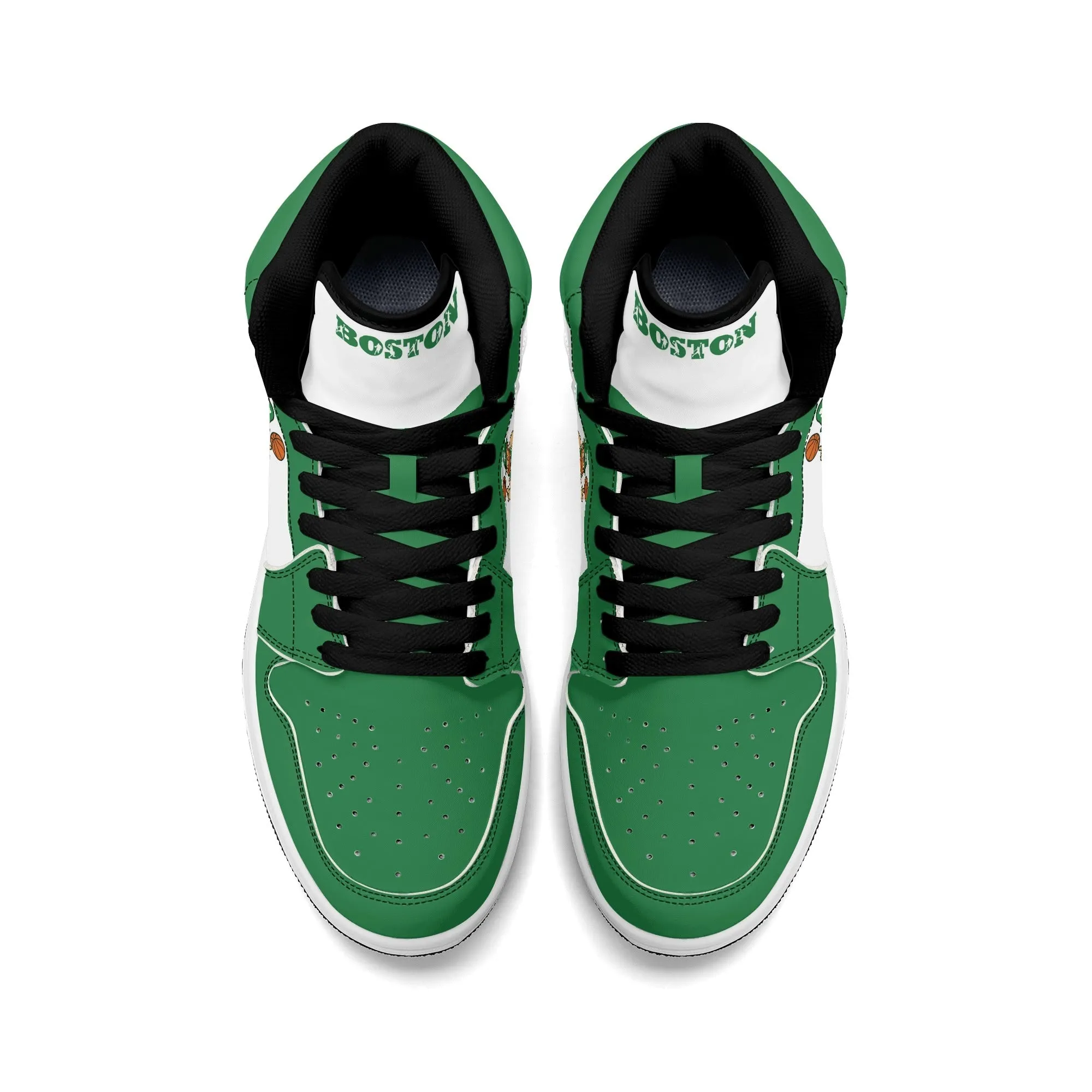 Boston Basketball Sports Team Themed Shoes