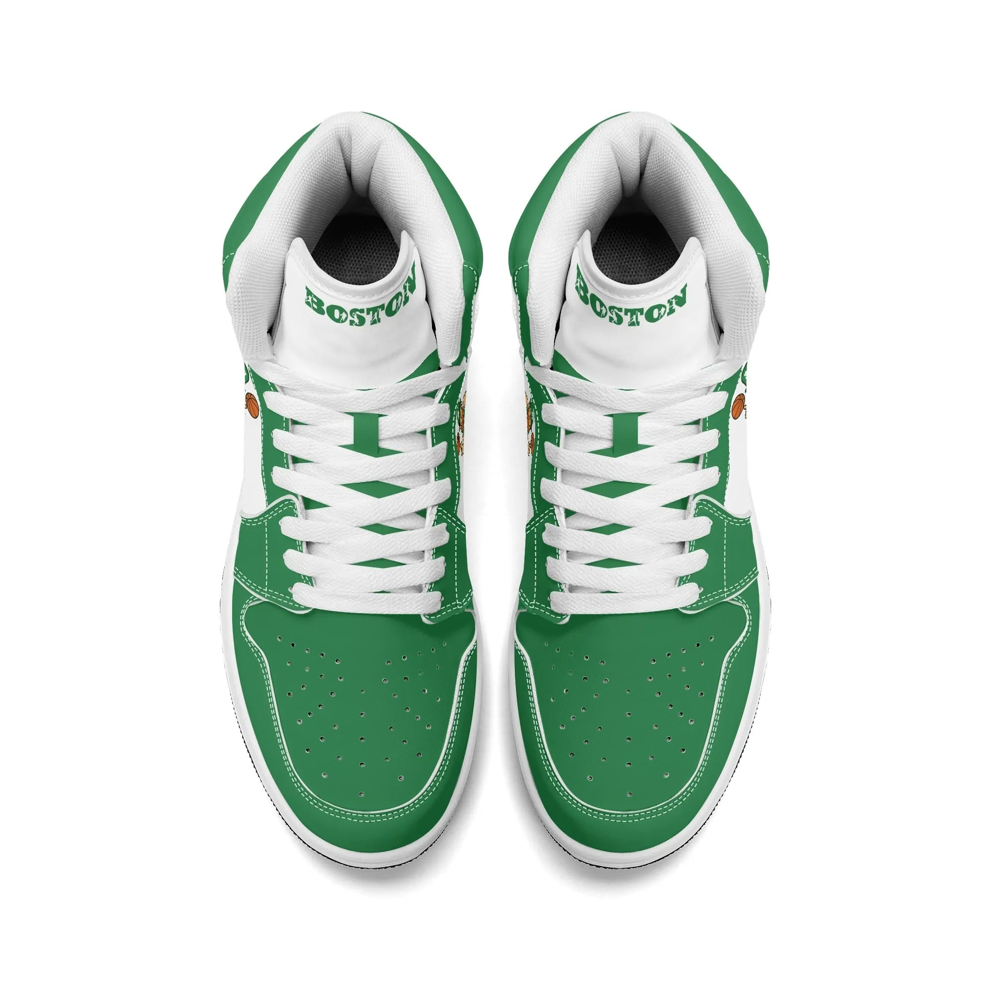 Boston Basketball Sports Team Themed Shoes